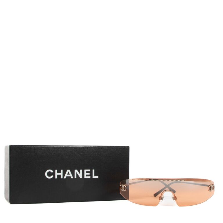 Chanel sunglasses brown gold - Gem