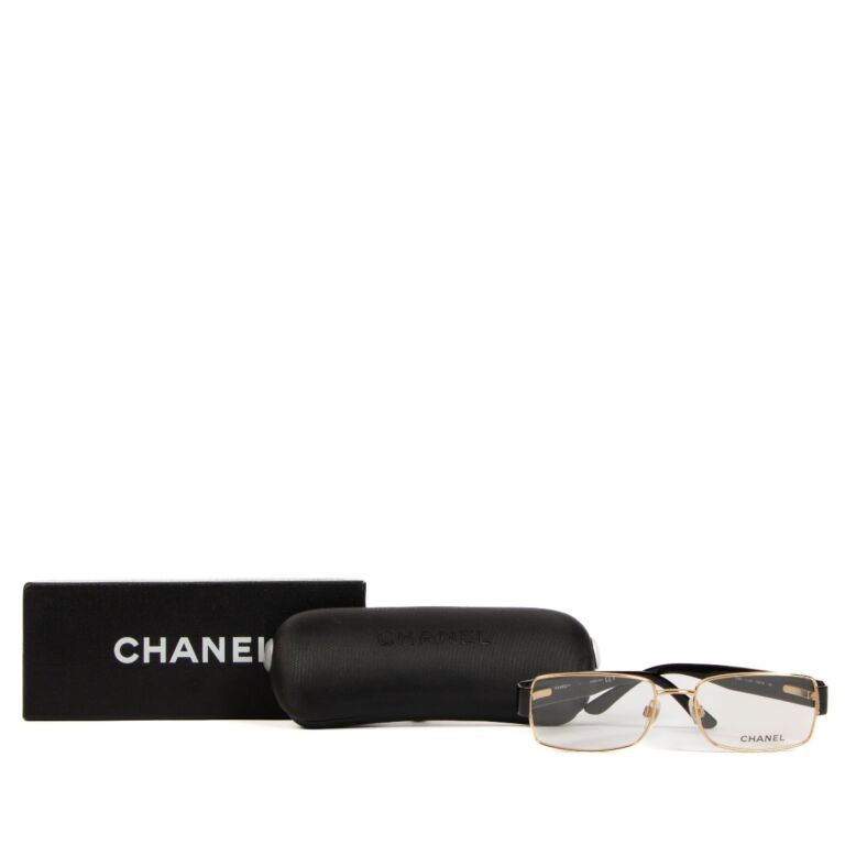 Authentic Chanel 3094 c.860 Black/White 51mm Frames Eyeglasses/Case Italy  RXable