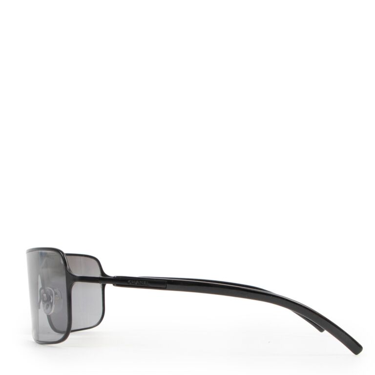 Chanel Black Square Metal Frame Sunglasses ○ Labellov ○ Buy and Sell  Authentic Luxury