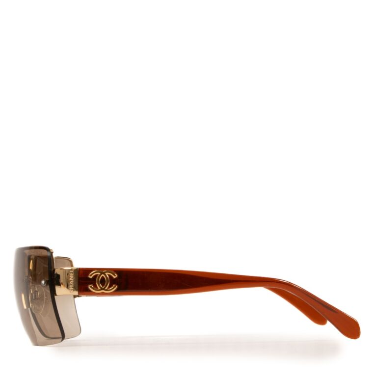 Chanel Brown CC Sunglasses Labellov Buy and Sell Authentic