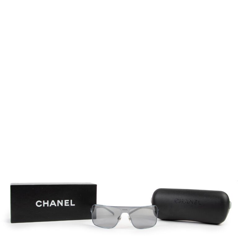 Chanel Grey Square Metal Frame Sunglasses ○ Labellov ○ Buy and