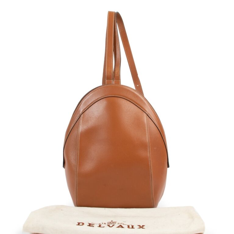 Delvaux Vintage Amitie Cognac Leather Backpack Labellov Buy