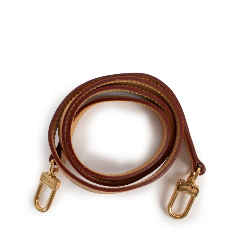 Louis vuitton sale vachetta leather strap