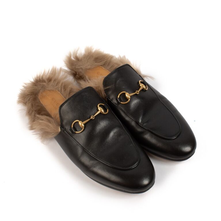 Gucci princetown cognac hotsell