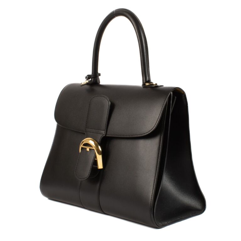 Delvaux Black/Antique Gold/Silver Brillant MM Magic