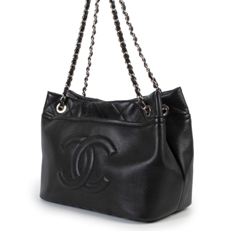Chanel Black Caviar Timeless CC Soft Tote Labellov Buy and