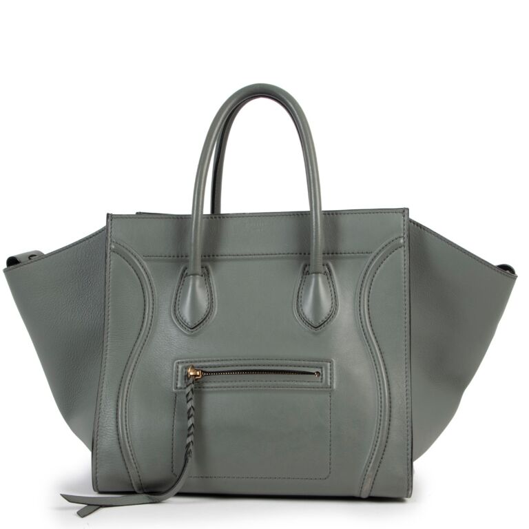Celine luggage green clearance