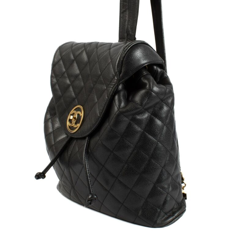 VINTAGE シャネル バケットバッグ ブラック Chanel Vintage Black Bucket Bag - Etsy