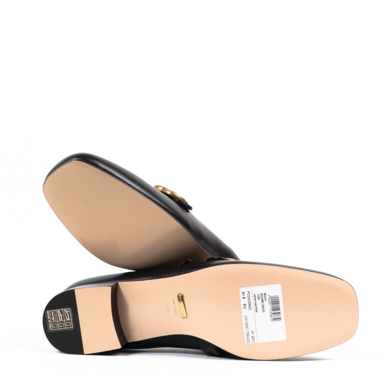 Gucci Black GG Marmont Loafers Labellov Buy and Sell