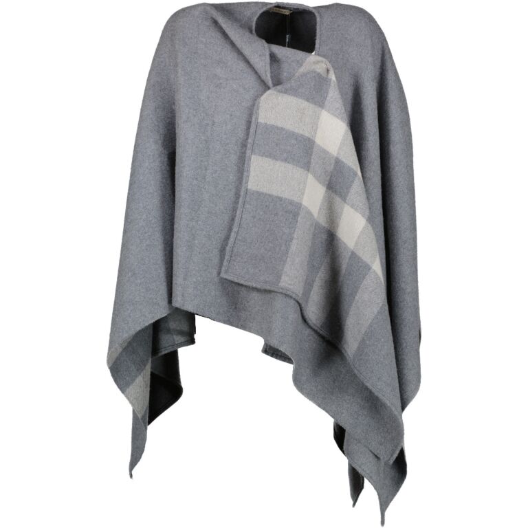 Burberry cheap grey poncho