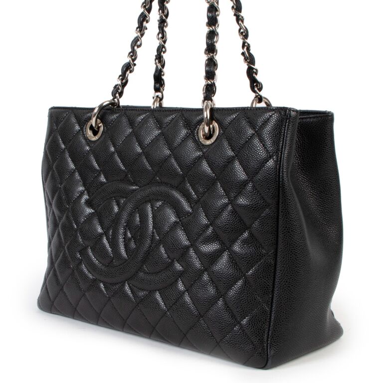CHANEL Caviar Quilted Grand Shopping Tote GST Blush – Caroline's