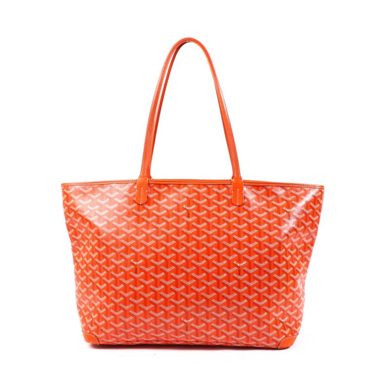 Goyard Orange Goyardine Artois MM Shoulder Bag Labellov Buy