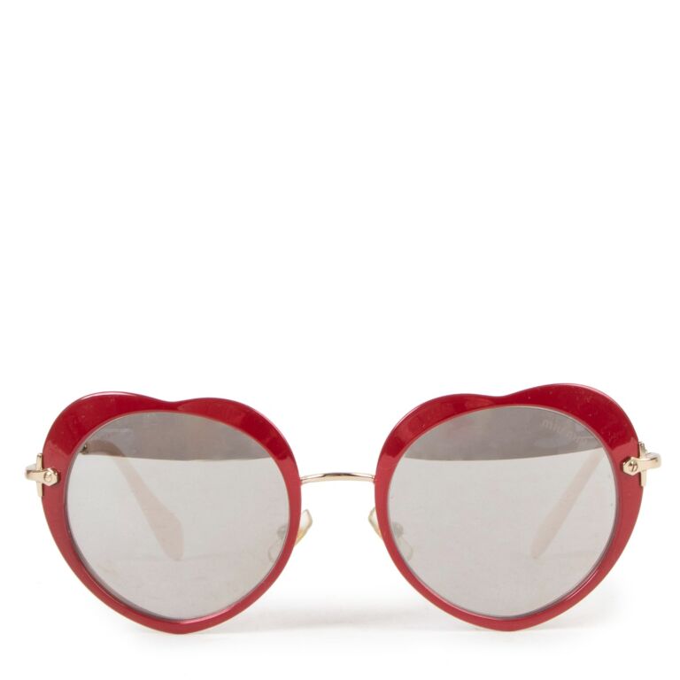 Miu miu sunglasses heart shaped shop