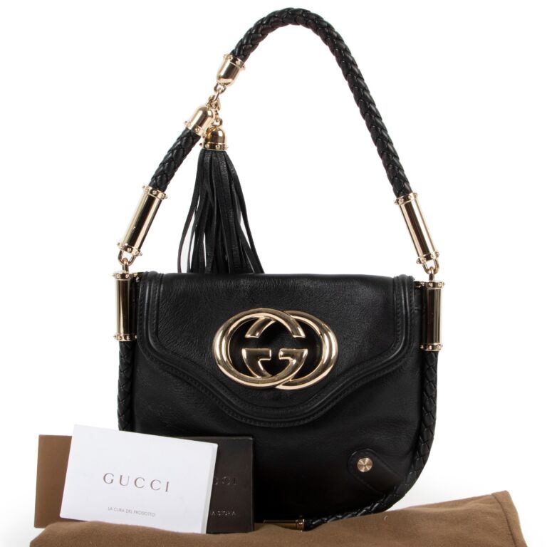 Gucci Black Small Britt Top Handle ○ Labellov ○ Buy and