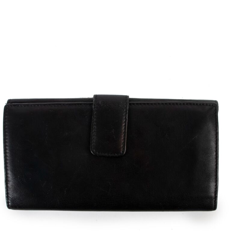 【GUCCI】Interlocking GG Long Wallet Black Gucci Black Interlocking GG Long Wallet ○ Labellov ○ Buy