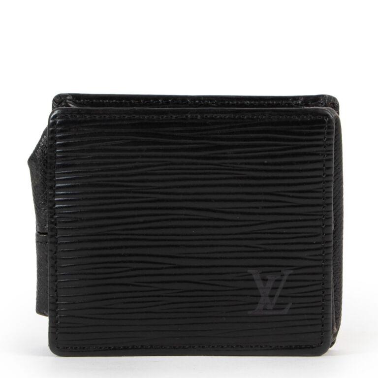 Louis Vuitton Black Epi Leather Bi-Fold Wallet