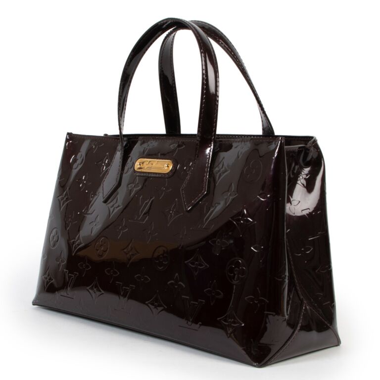 Louis Vuitton Amarante Monogram Vernis Wilshire MM Bag - Yoogi's Closet