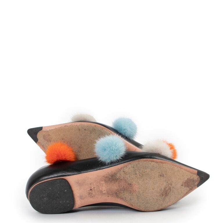 Fendi pom pom shoes shop