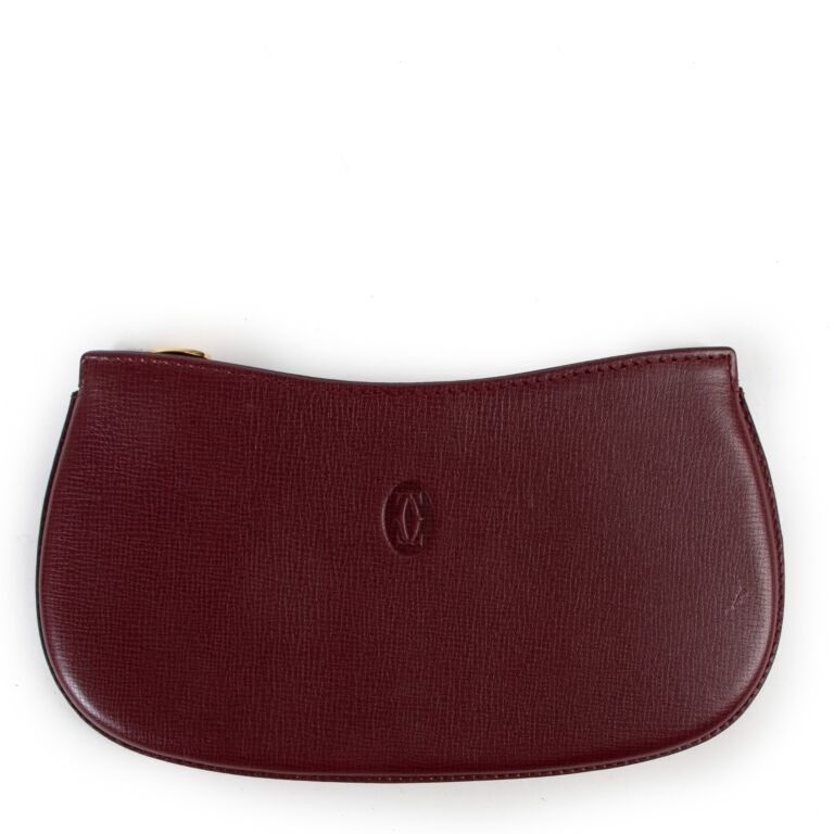 Cartier Vintage Burgundy Small Pouch Labellov Buy and Sell