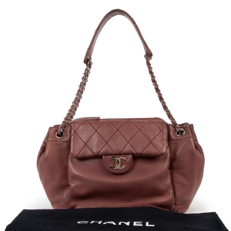 Chanel Purple Lambskin Accordion Shoulder Bag Labellov Buy