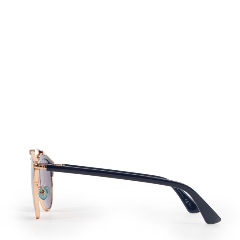 Christian Dior So Real Rose Gold Blue Sunglasses Labellov