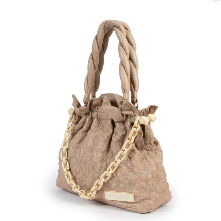 Louis Vuitton, Bags, Louis Vuitton Ecru Monogram Leather Limited Edition Olympe  Nimbus Gm Bag