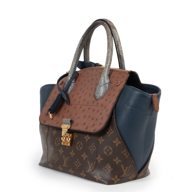 Louis Vuitton Exotique Monogram Ostrich Python Majestueux Bag