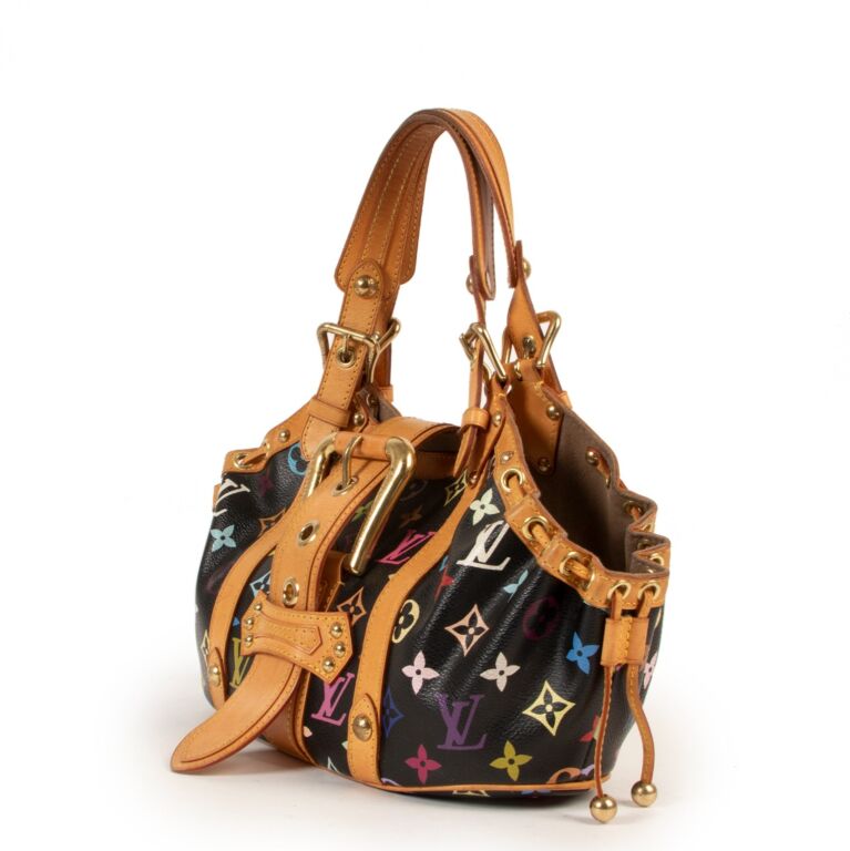 Louis+Vuitton+Teda+Top+Handle+Bag+PM+Multicolor+Canvas for