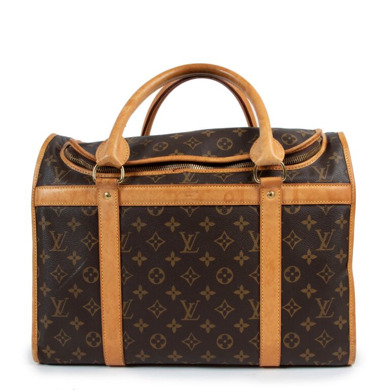 LOUIS VUITTON Sac Chien 40 Monogram Canvas Dog Carrier Bag Brown