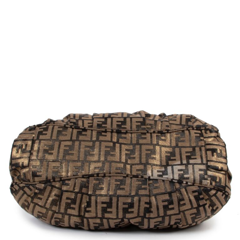 Fendi zucca pattern shoulder bag top