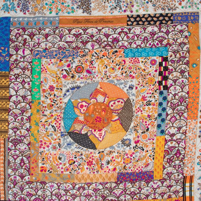 Hermès Spring/Summer 2013 Piqué Fleuri de Provence Carré 90 Silk