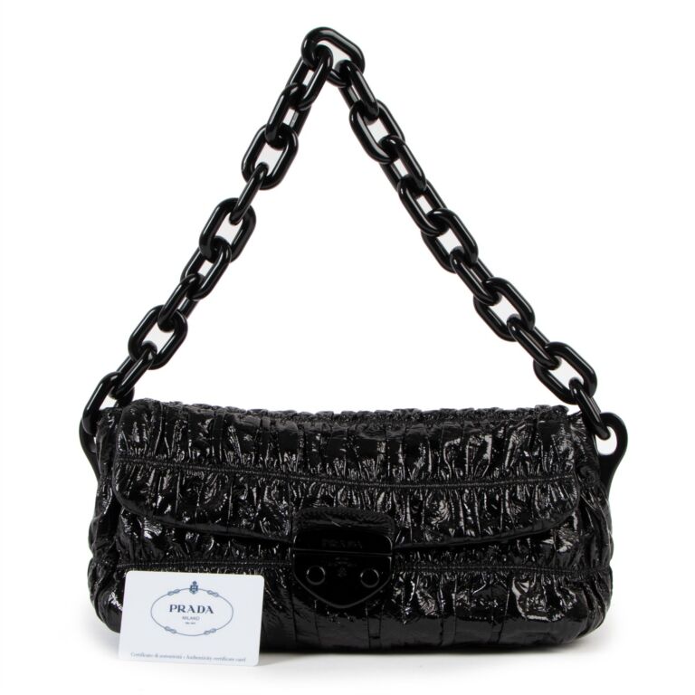 Prada Monochrome Chain Flap Bag