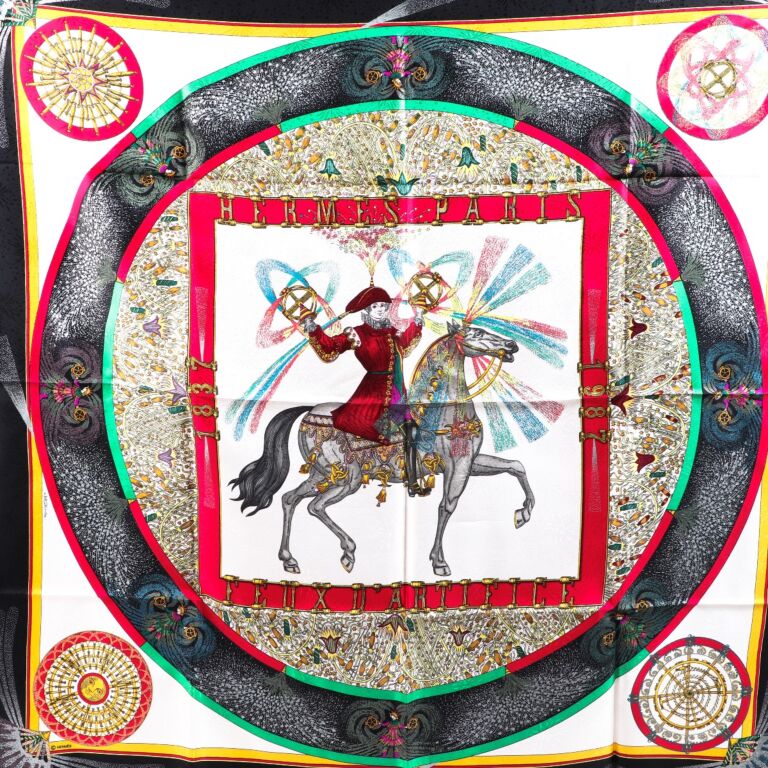 Hermès Multicolor Feux D'artifice Silk Carré ○ Labellov ○ Buy