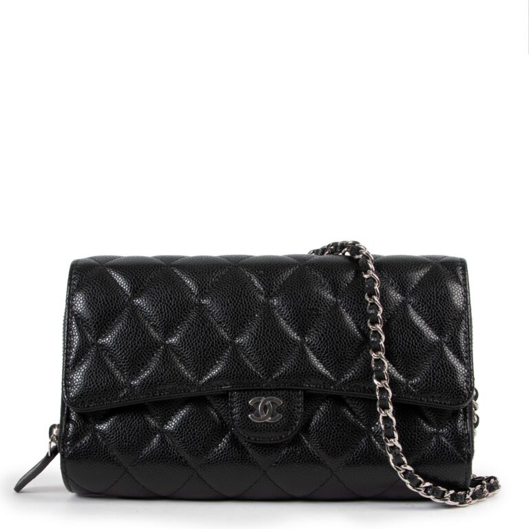 Chanel Fall 2020 Black Caviar Classic Wallet On Chain ○ Labellov ○ Buy and  Sell Authentic Luxury