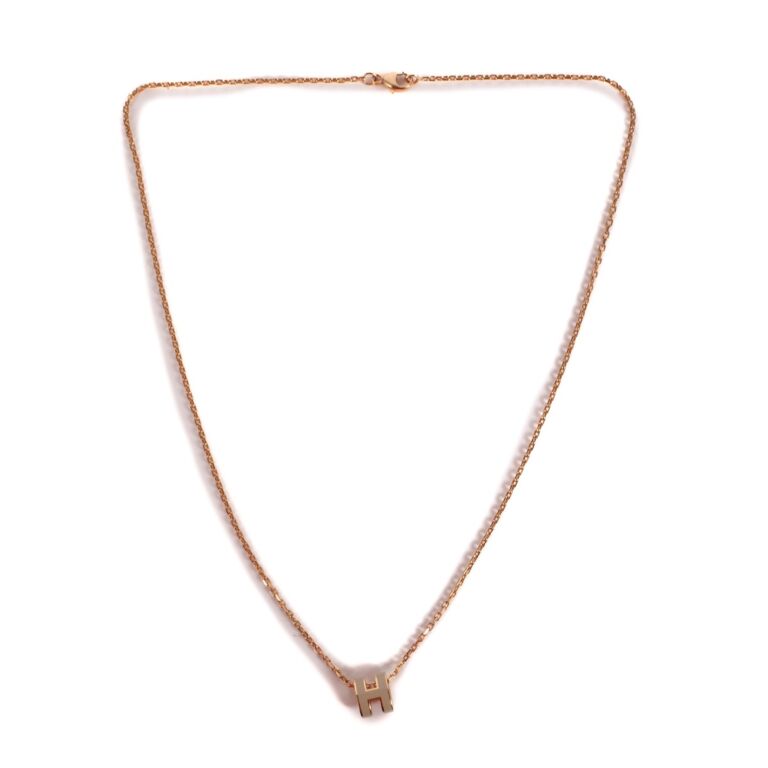 Real Gold Plate H Initial Chain Link Necklace | New Look