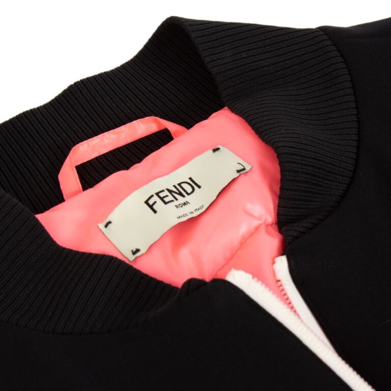 Fendi Black And Pink Bomber Jacket ○ Labellov ○ Buy and Fendi Black And Pink Bomber Jacket ○ Labellov ○ Buy and