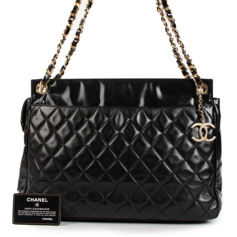 Chanel Quilted Lambskin Tote Bag