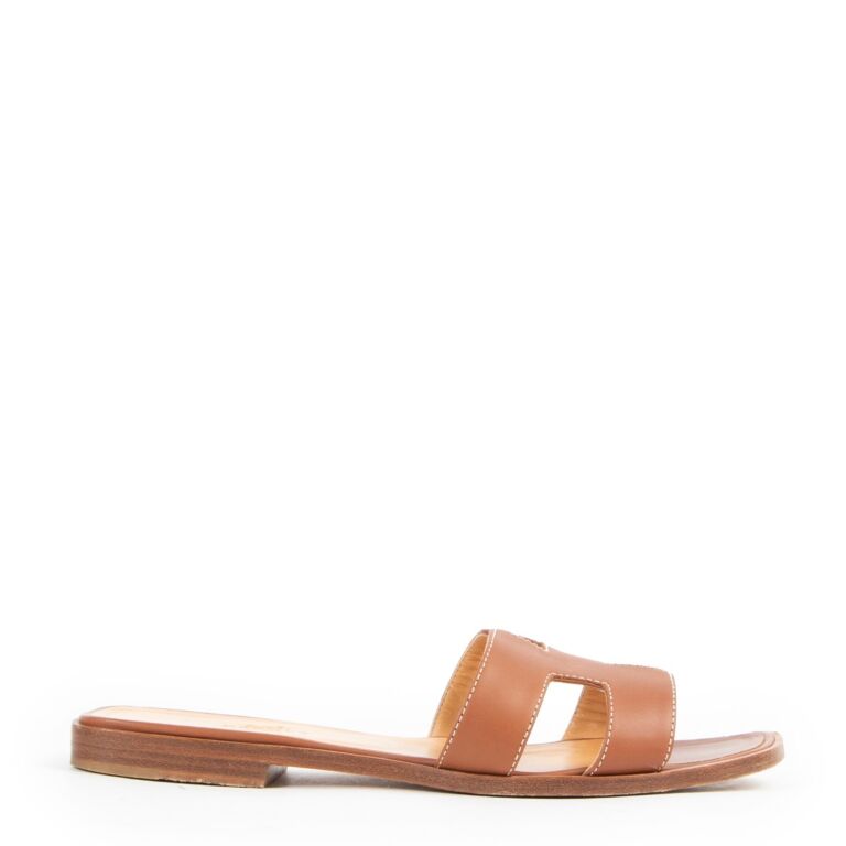 Hermes discount slides tan