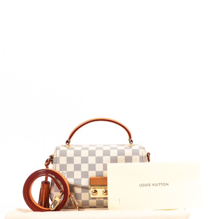 Croisette damier azur canvas top
