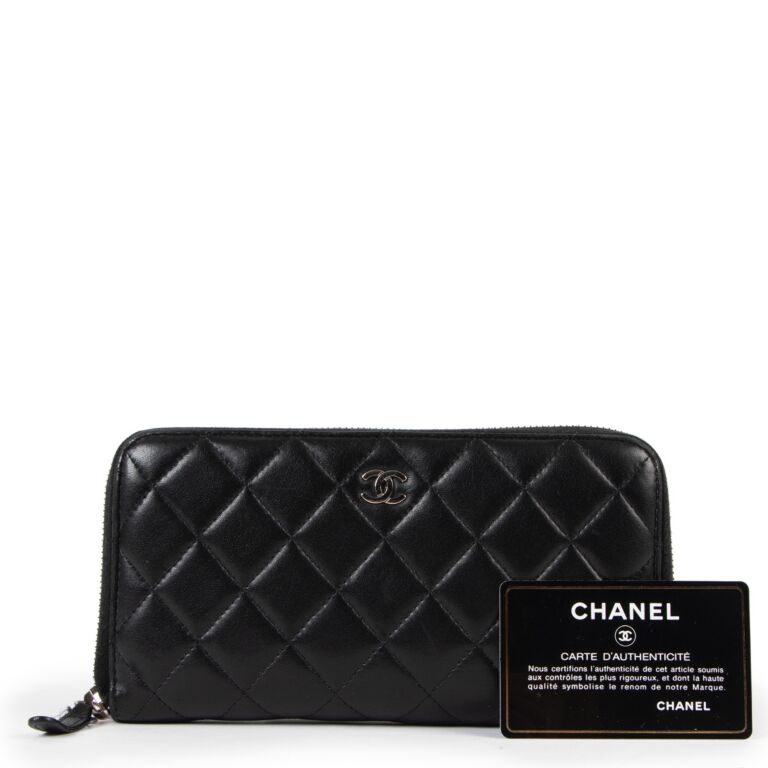 chanel mini zip wallet