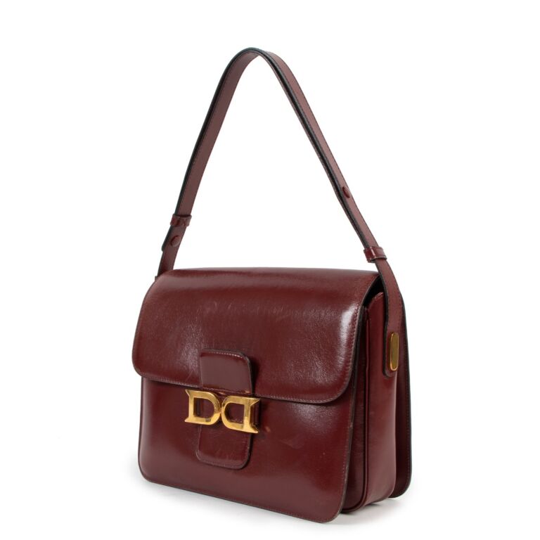Delvaux - Authenticated Brillant Handbag - Leather Burgundy Plain for Women, Very Good Condition