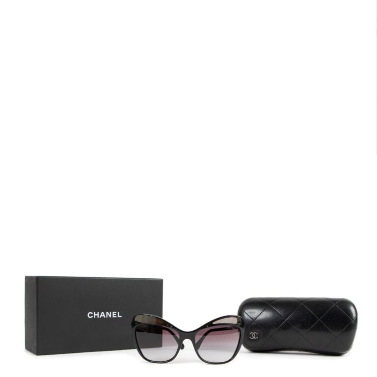 Chanel Butterfly Sunglasses CH5414 54 Brown Gradient  Dark Tortoise   Beige Polarised Sunglasses  Sunglass Hut Australia
