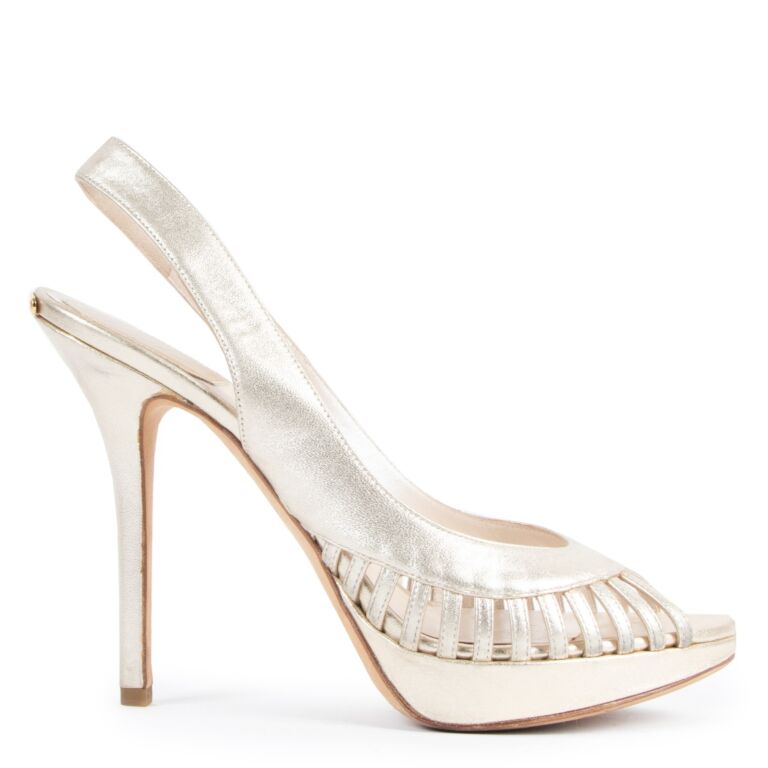 Dior gold pumps new arrivals