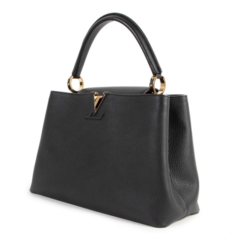 Louis Vuitton Taurillon Capucines BB w/ Strap - Black Handle Bags, Handbags  - LOU778699
