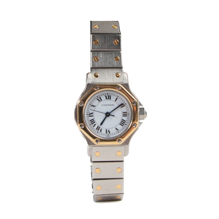 Must de Cartier Santos Ronde Steel And Gold Watch Labellov