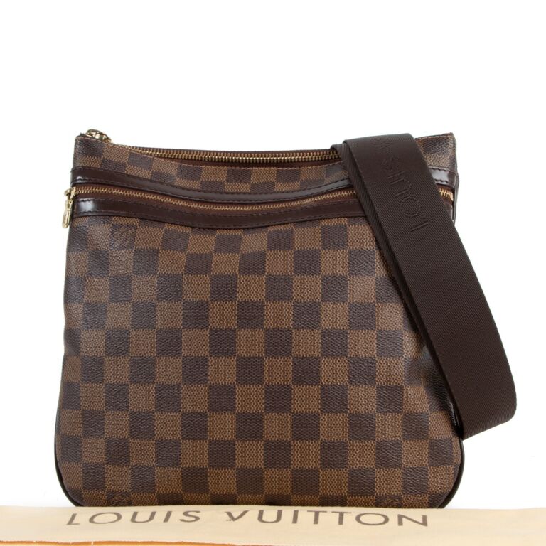 Louis Vuitton Damier Ebene Canvas Pochette Bosphore Bag Louis Vuitton