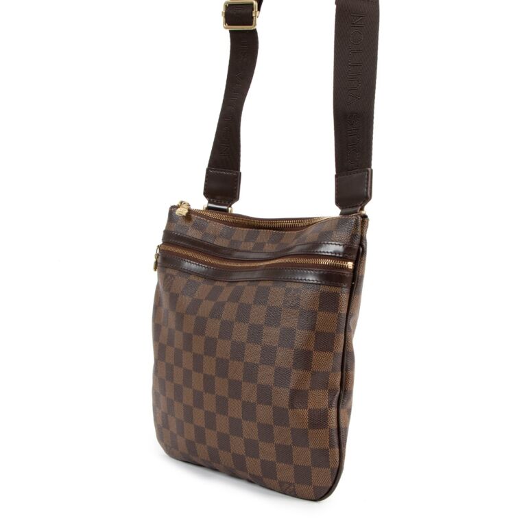 Louis Vuitton Damier Ebene Canvas Pochette Bosphore Bag Louis