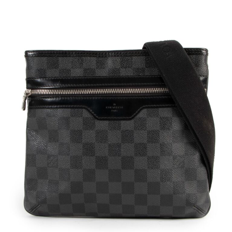 Louis Vuitton Pochette Bosphore Damier Graphite Canvas Labellov Buy and Sell Authentic Luxury