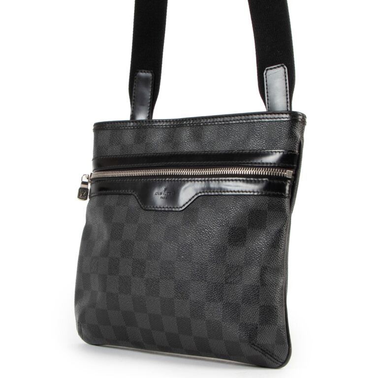 LOUIS VUITTON Thomas Damier Graphite Messenger Bag Black