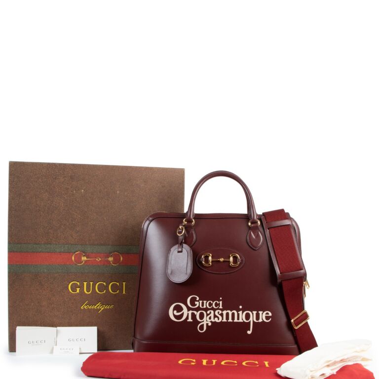 Gucci Spring/Summer 2020 Orgasmique Horsebit 1955 Large Handbag ○ Labellov  ○ Buy and Sell Authentic Luxury